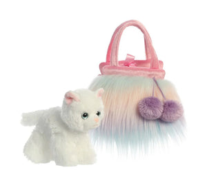 Fancy Pals Cat in Fluffy Bag