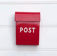 Load image into Gallery viewer, Red Post Box Small – Mini Metal Post Box
