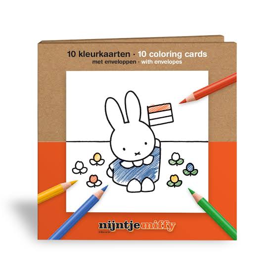 Miffy Tin Set of 10 Colouring Cards
