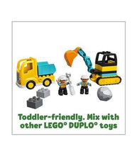 Load image into Gallery viewer, Lego Duplo Truck &amp; Tracked Excavator 10931
