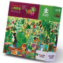 Load image into Gallery viewer, Crocodile Creek Plants and Pets 500 pc Puzzle

