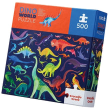Load image into Gallery viewer, Crocodile Creek Dino World 500 pc Puzzle
