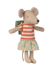Load image into Gallery viewer, Maileg Tricycle Big Sister Mouse with Bag Green
