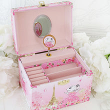 Load image into Gallery viewer, Claris the Chicest Mouse in Paris Pearl Musical Jewellery Box
