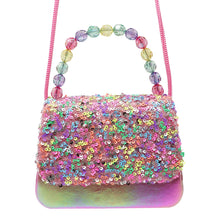 Load image into Gallery viewer, Pink Poppy Sparkly Sequin Handbag
