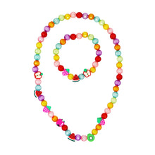 Load image into Gallery viewer, Pink Poppy Fruit Necklace and Bracelet Set
