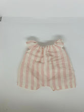 Load image into Gallery viewer, Mini Colettos Pink and Cream Striped Romper
