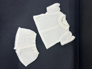 Mini Colettos Cream Top & Shorts Set