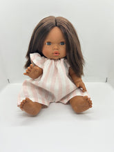 Load image into Gallery viewer, Mini Colettos Pink and Cream Striped Romper
