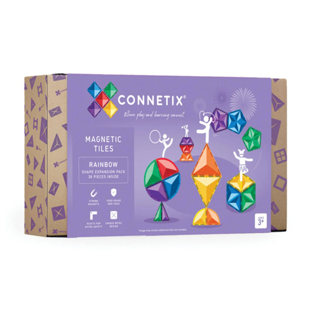 Connetix 36 Piece Rainbow Shape Expansion Pack