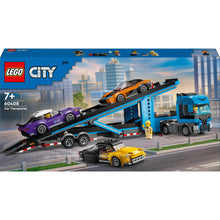 Load image into Gallery viewer, Lego City Car Transporter Truck with Sports Cars 60408
