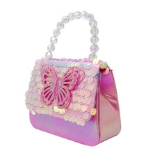 Load image into Gallery viewer, Pink Poppy Dazzling Butterfly Handbag
