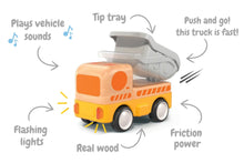 Load image into Gallery viewer, Wooden Work Dump Truck with Sounds and Lights
