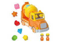 Load image into Gallery viewer, Wooden Mixer Truck with Blocks, Sounds and Lights
