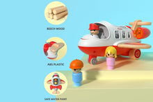 Load image into Gallery viewer, Wooden Airplane with Sounds and Lights in Red
