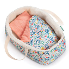 Load image into Gallery viewer, Lilliputiens Flowers Baby Doll Basket
