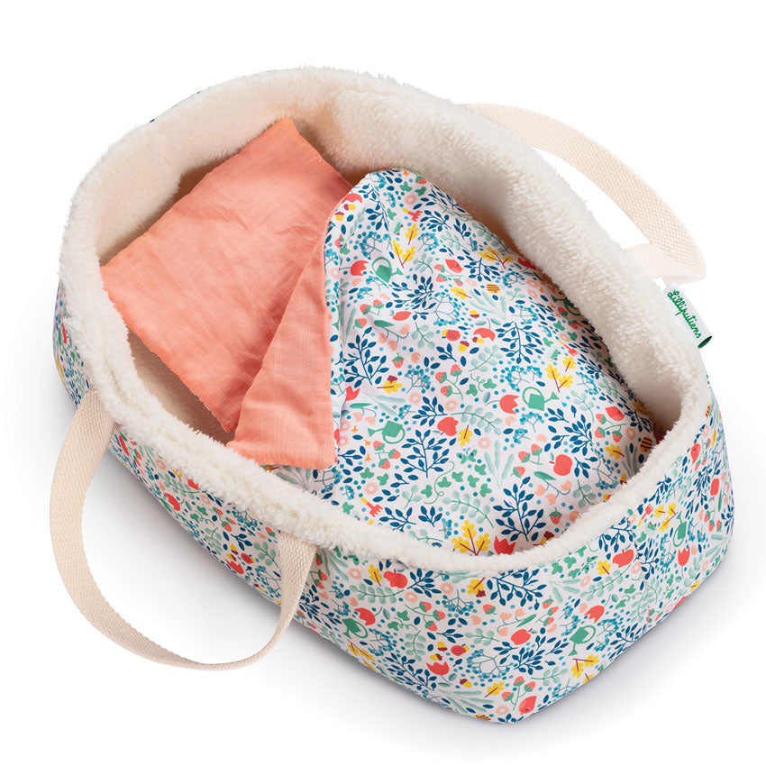 Lilliputiens Flowers Baby Doll Basket