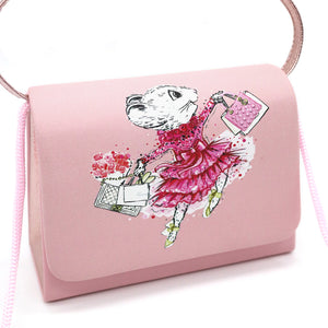 Pink Poppy Claris Print Handbag Pink