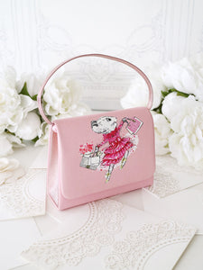 Pink Poppy Claris Print Handbag Pink