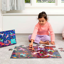 Load image into Gallery viewer, Crocodile Creek Holographic Unicorn Galaxy Puzzle - 100 Piece
