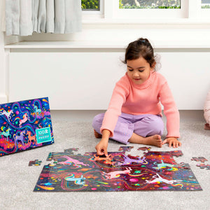 Crocodile Creek Holographic Unicorn Galaxy Puzzle - 100 Piece