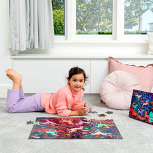 Load image into Gallery viewer, Crocodile Creek Holographic Unicorn Galaxy Puzzle - 100 Piece
