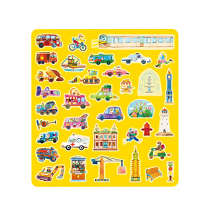 Mier Edu Busy City Jelly Stickers
