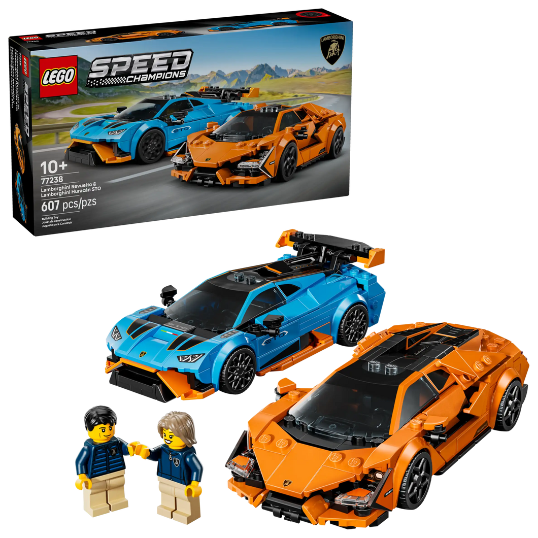 LEGO Speed Champions Lamborghini Revuelto & Lamborghini Huracán STO 77238