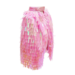 Pink Poppy Dance Sequin Fashion Cape
