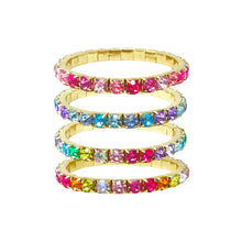 Load image into Gallery viewer, Pink Poppy Tween Dainty Luxury Bejewelled Bracelet
