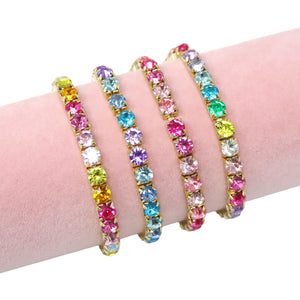 Pink Poppy Tween Dainty Luxury Bejewelled Bracelet