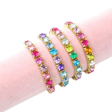 Load image into Gallery viewer, Pink Poppy Tween Luxury Bejewelled Bracelet
