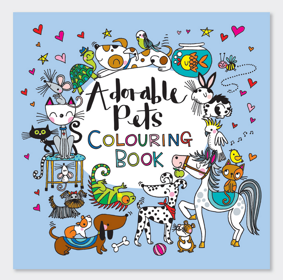 Adorable Pets Colouring Book - Rachel Ellen