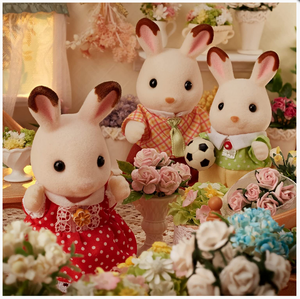 Sylvanian Families Chocolate Rabbit Family