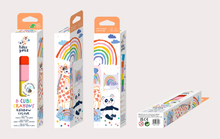 Load image into Gallery viewer, Haku Yoka 6 Cube Crayons Rainbow Colours

