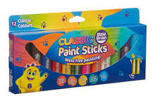 Load image into Gallery viewer, Little Brian Paint Sticks Classic 12 Pack
