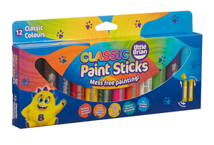 Little Brian Paint Sticks Classic 12 Pack
