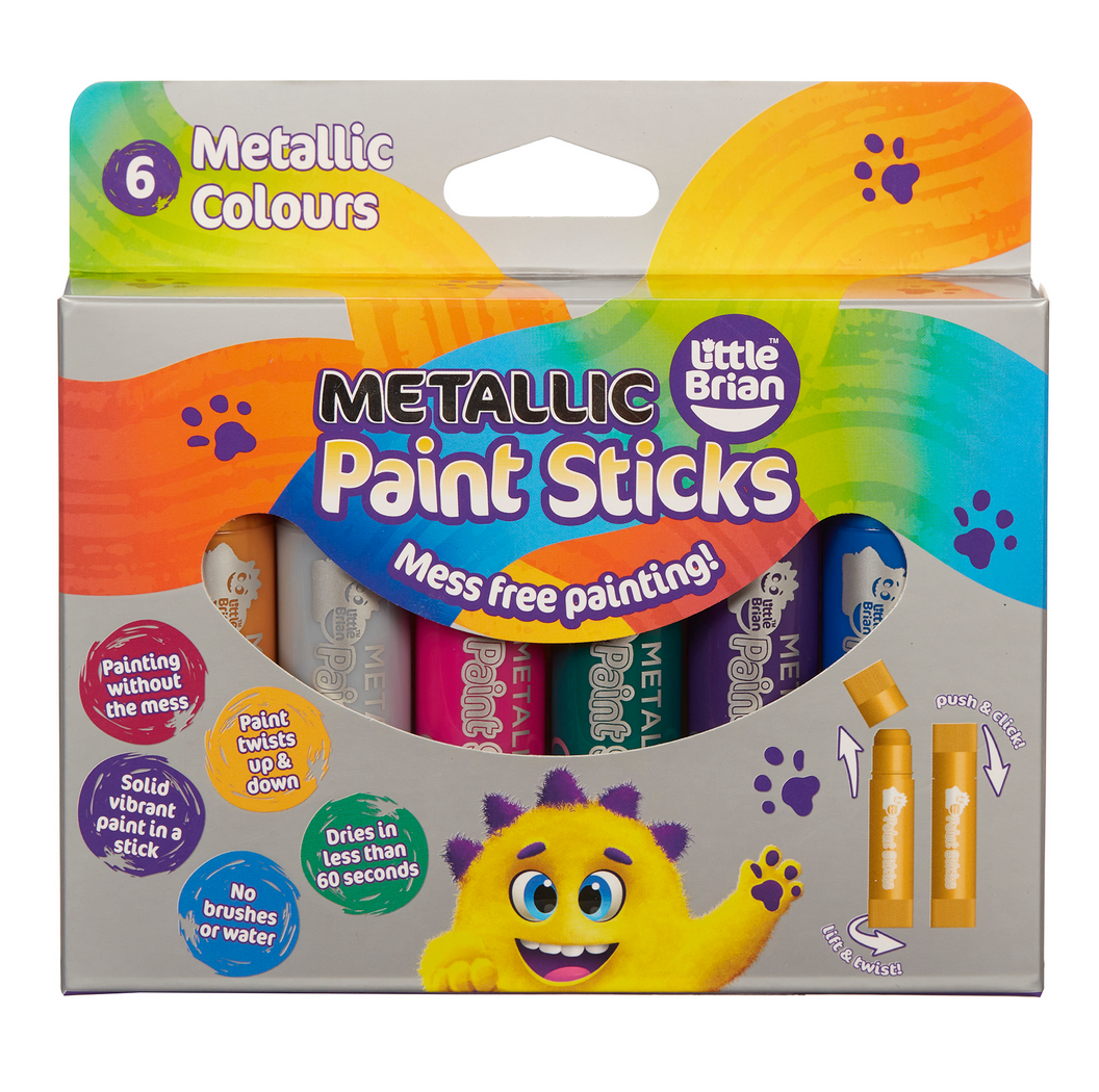 Little Brian 6 Metallic Paint Sticks