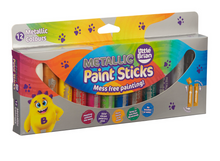 Load image into Gallery viewer, Little Brian Paint Sticks Metallic 12 Pack
