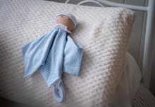 Load image into Gallery viewer, Bonikka Blue Cherub Baby Comforter
