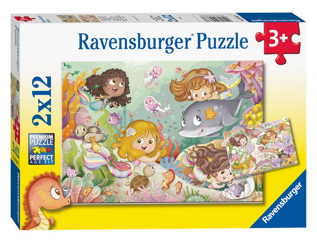 Ravensburger Fairies & Mermiads Puzzle 2 X 12