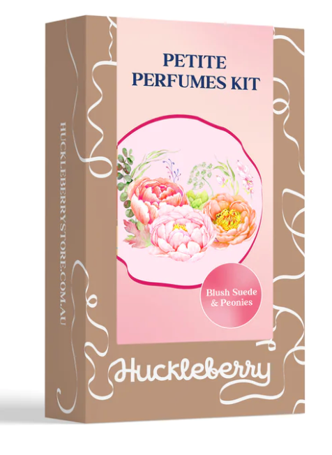 Huckleberry Make Your Own Petite Perfume Kit Blush Suede & Peonies