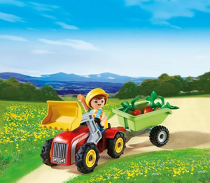 Playmobil Boy with Tractor 4943