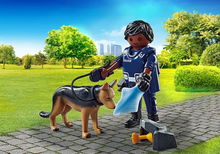 Load image into Gallery viewer, Playmobil Special Plus Policeman &amp; Sniffer Dog 71162
