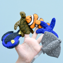 Load image into Gallery viewer, Felt Finger Puppet Set Coral Reef
