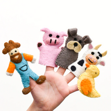 Load image into Gallery viewer, Felt Finger Puppet Set Old MacDonald
