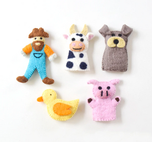 Felt Finger Puppet Set Old MacDonald