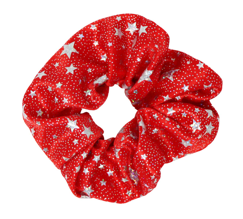 Pink Poppy Christmas Scrunchie