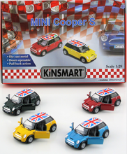 Load image into Gallery viewer, Kinsmart Pull Back Diecast Mini Cooper S Coupe
