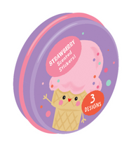 Load image into Gallery viewer, Scratch &amp; Sniff Stickers Ice Cream Stawberry
